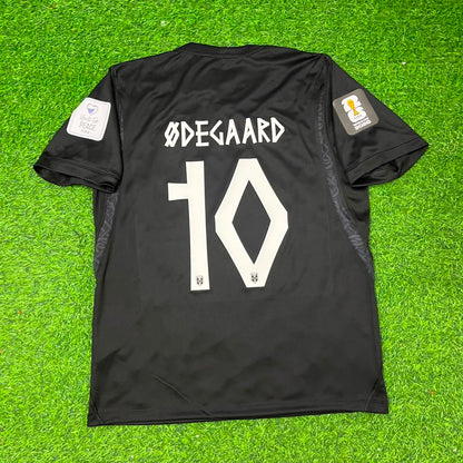 Norway World Cup 2026 Martin Ødegaard #10 Black Away Football Jersey