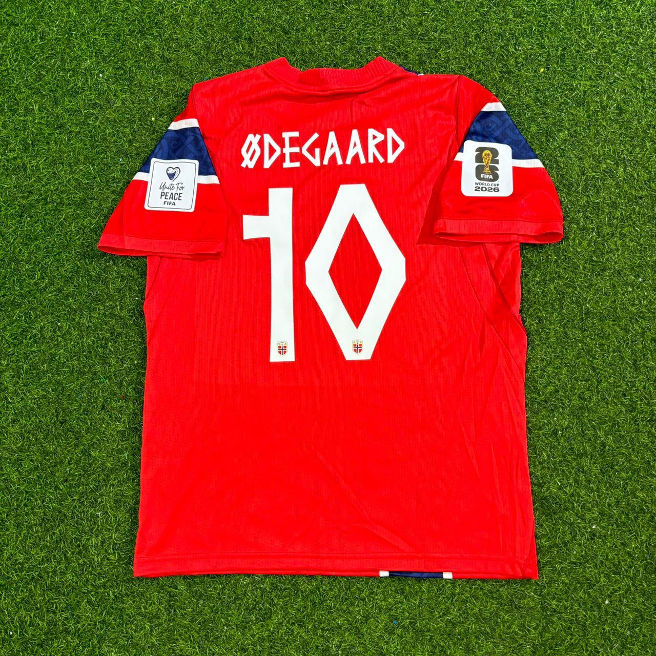 Norway World Cup 2026 Martin Ødegaard Red Football Jersey Kit