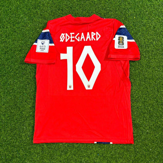 Norway World Cup 2026 Martin Ødegaard Red Football Jersey Kit