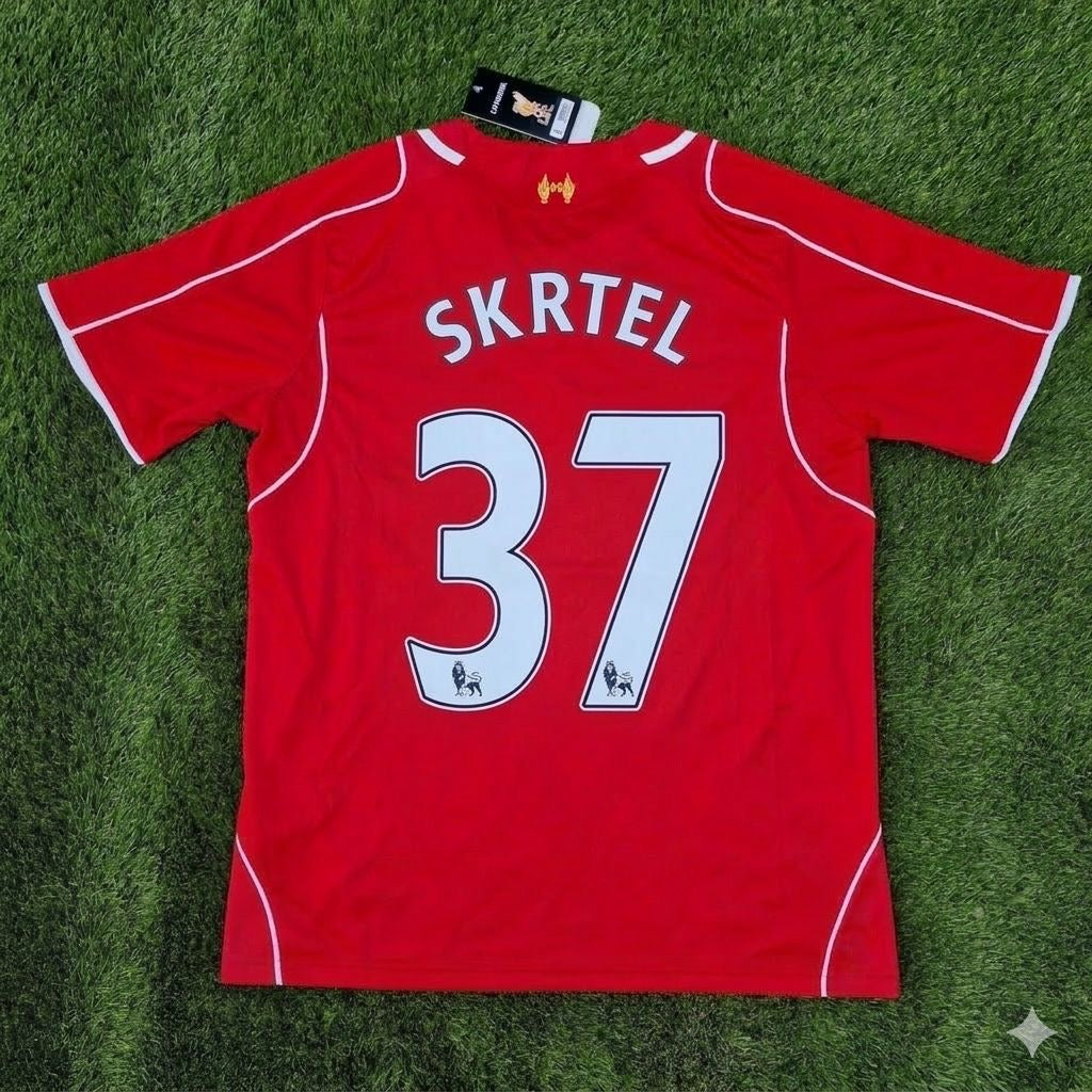Martin Škrtel 37- Liverpool 2014/15 Home Retro Football Jersey Kit