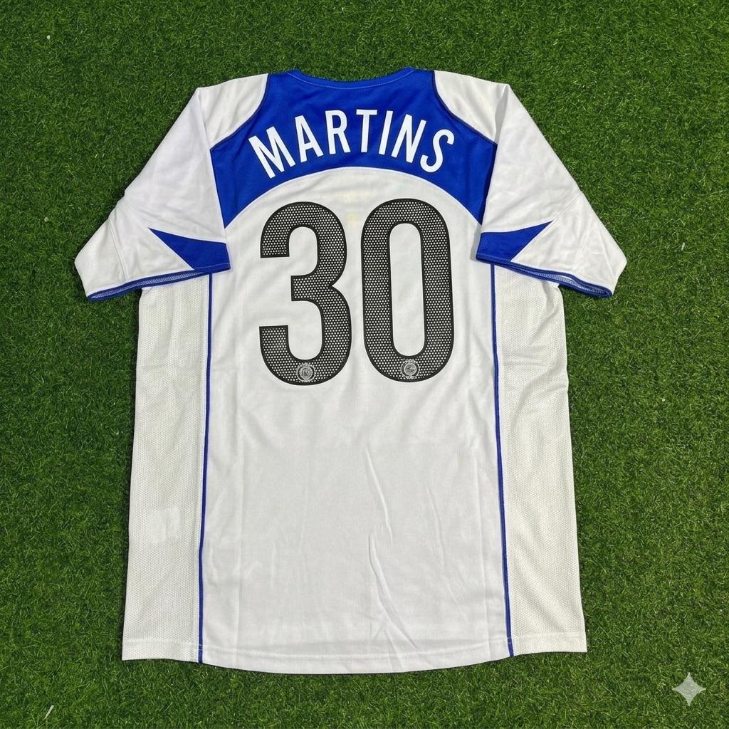 Obafemi Martins Inter Milan 2004-2005 Retro White Football Jersey Kit