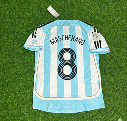 Argentina World Cup 2006 Javier Mascherano Retro Football Jersey