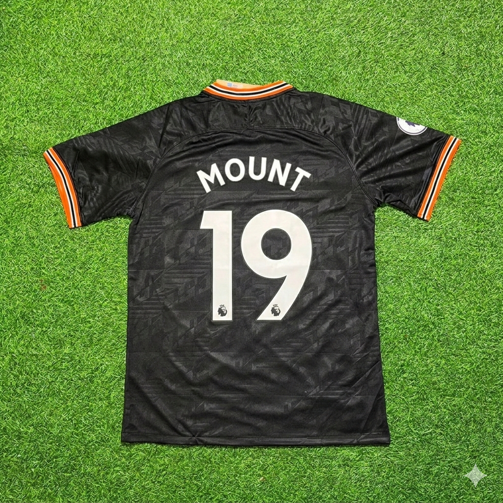 Mason Mount 19- Chelsea 2019/2020 Away Black Retro Football Jersey Collection
