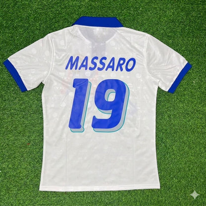 Italy World Cup 1994 Daniele Massaro White Retro Football Jersey