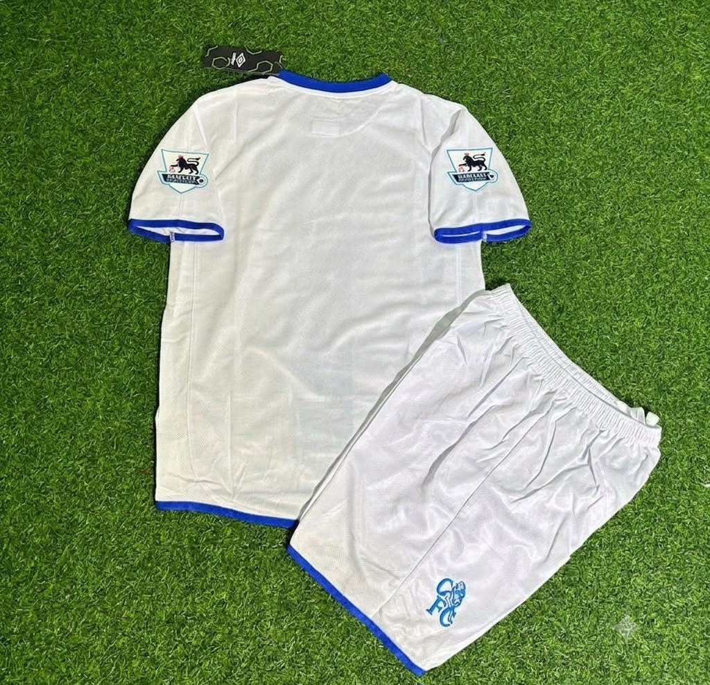 Chelsea Away 2004/05 Retro Kids White Football Jersey Kit