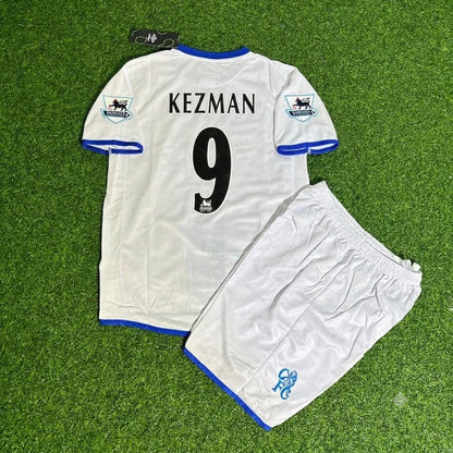 Mateja Kezman Chelsea Away 2004/05 Retro Kids White Football Jersey Kit