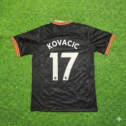 Mateo Kovačić 17- Chelsea 2019/2020 Away Black Retro Football Jersey Collection