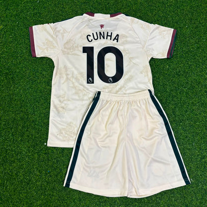 Matheus Cunha Manchester United 2027 Kids Football Jersey