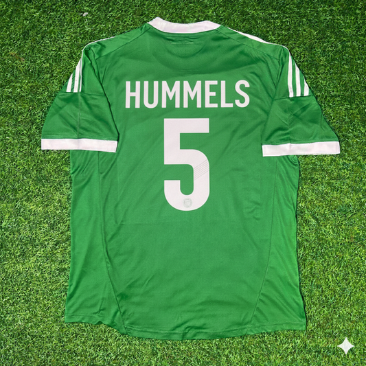 Germany EURO 2012 Mats Hummels Green Retro Football Jersey
