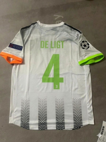Matthijs De Ligt 4 Juventus 2019/20 Home Football Jersey Retro Kit