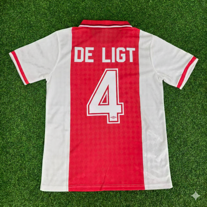 Matthijs de Ligt AFC Ajax Retro Football Jersey Kit
