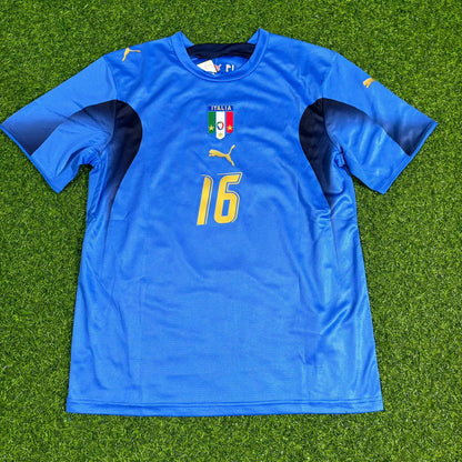 Italy World Cup 2006 Mauro Camoranesi Final Retro Football Jersey