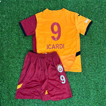 Mauro Icardi 9 Galatasaray Kirmizi Cocuk Formasi Kids Kit Set