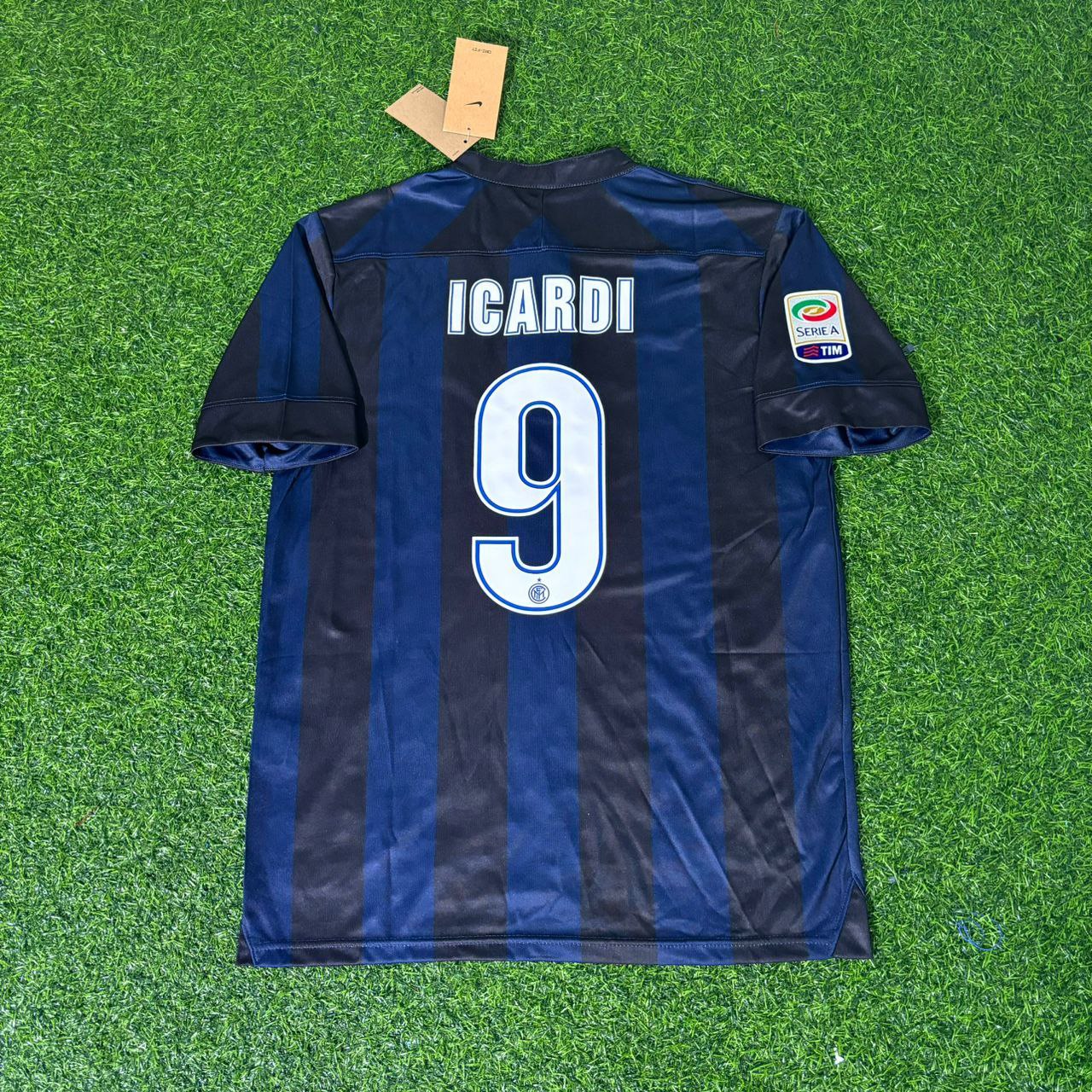 Mauro Icardi Inter Milan 2013 2014 Home Retro Football Jersey Kit