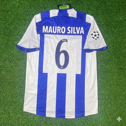 Mauro Silva Deportivo La Coruna 2003 2004 Retro Football Jersey
