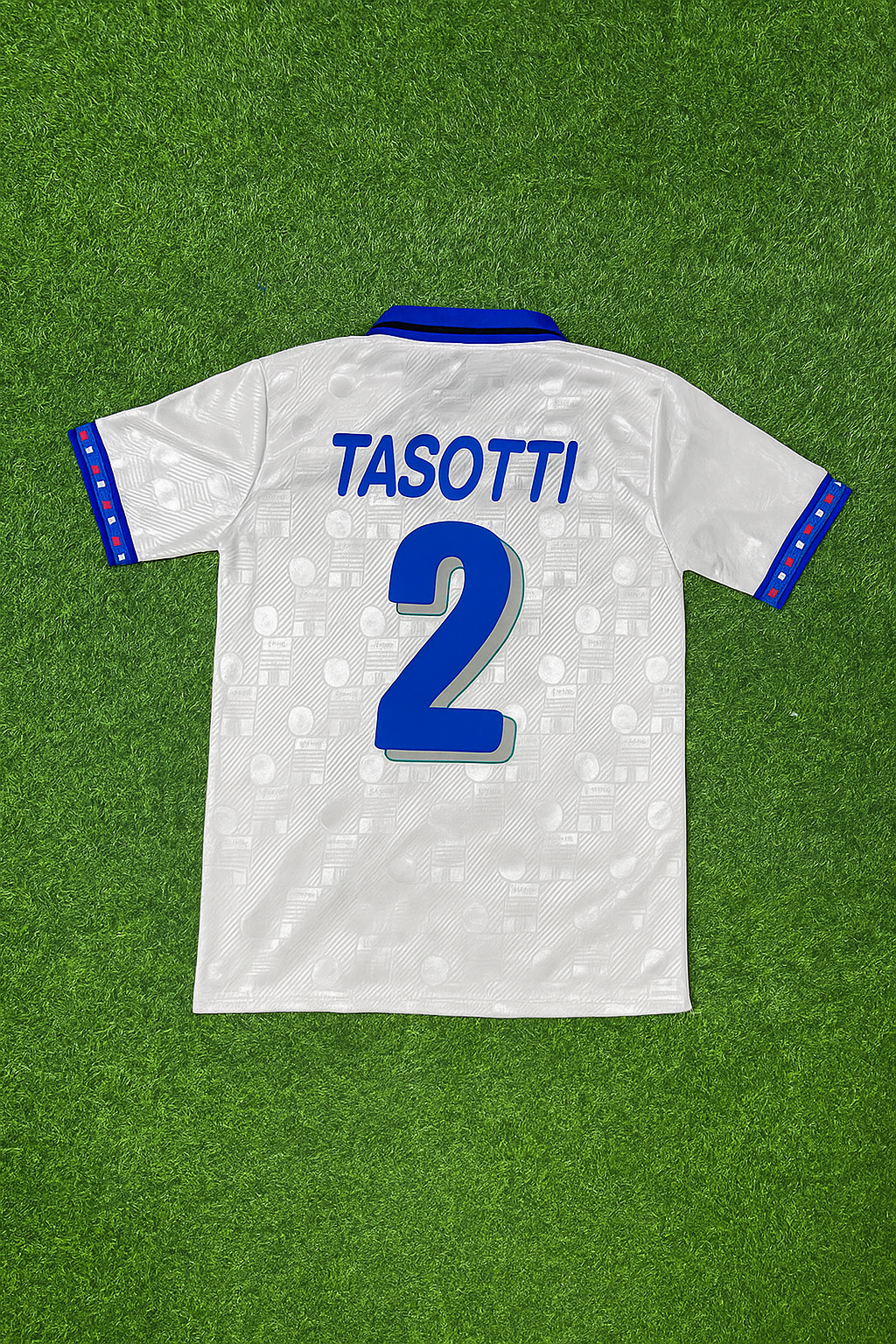 Italy World Cup 1994 Mauro Tasotti White Retro Football Jersey Kit