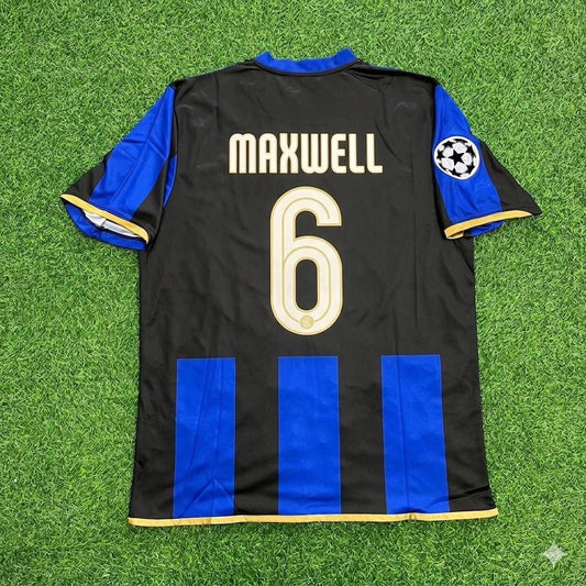 Maxwell #6 Inter Milan 2008/09 Retro Football Jersey Kit