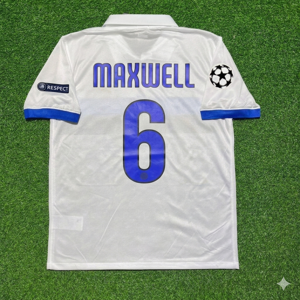 Maxwell Inter 2009/2010 White Retro Football Jersey Kit
