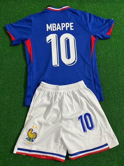 Kylian Mbappe France Kids Football Jersey kit kindertrui