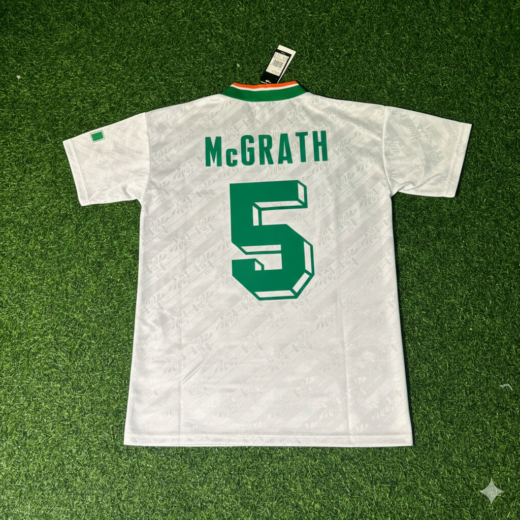 Paul McGrath Ireland 1994 Season Away Retro Football Jersey Collection