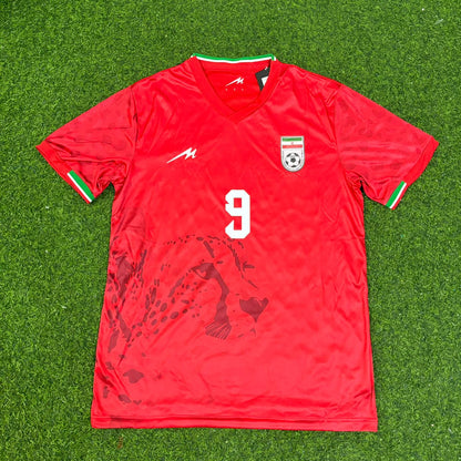 Mehdi Taremi Iran World Cup 2026 Away Red Shirt Football Jersey