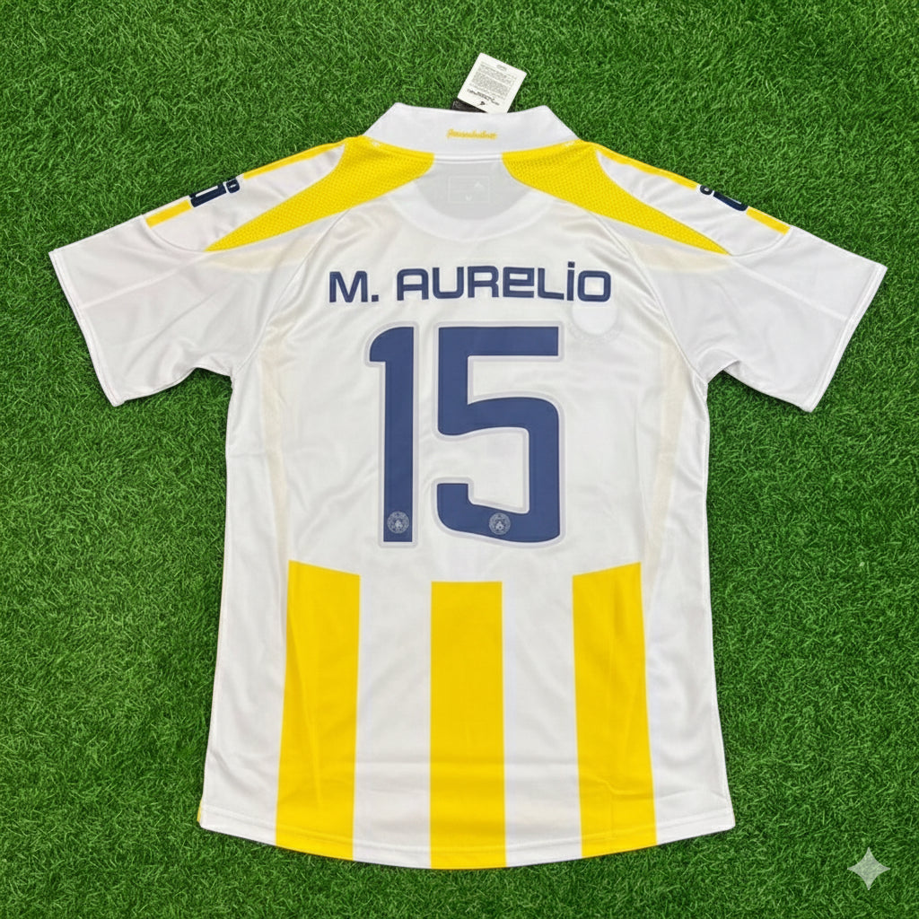 Mehmet Aurelio Fenerbahçe 2007-2008 Retro Football Jersey