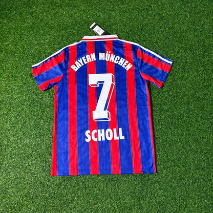 Mehmet Scholl Bayern Munich 1995 1997 Retro Football Jersey Kit