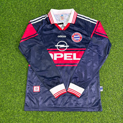 Mehmet Scholl FC Bayern München 1997/98 Saison Langarm Heim Retro