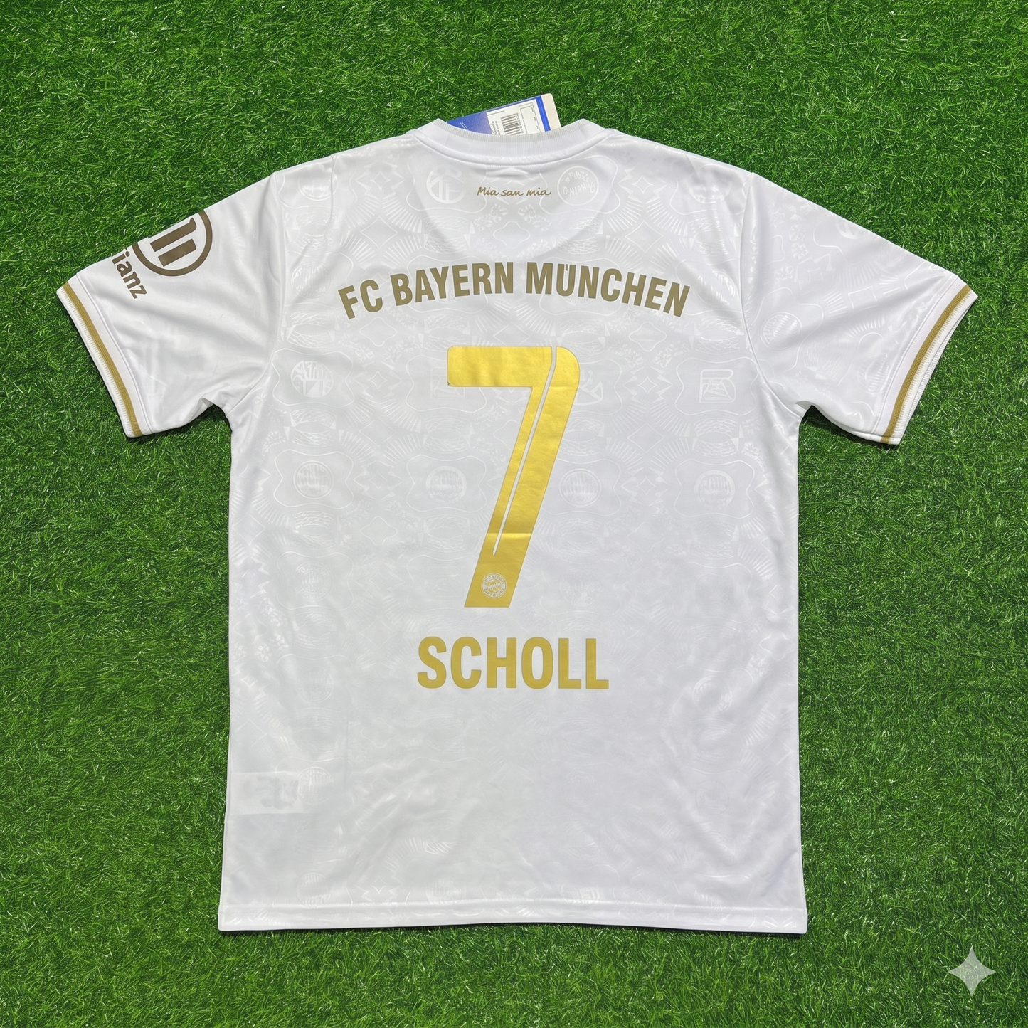 Mehmet Scholl #7 FC Bayern München 125 Years Anniversary Special-Edition White Football Jersey