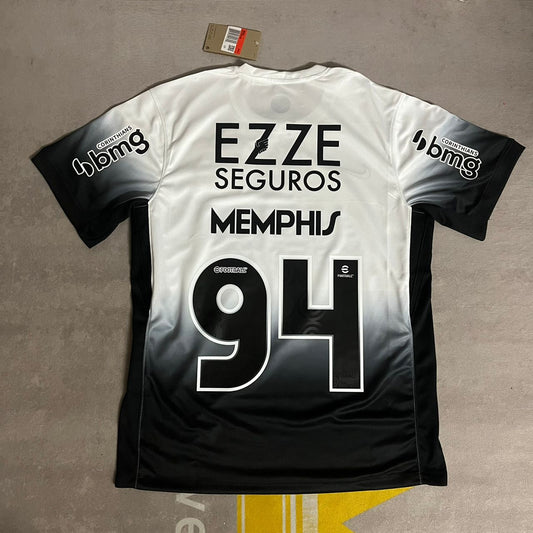 Memphis Depay Corinthians White Black Kit Jersey Trikot Maillot Maglia Camiseta