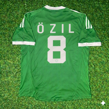 Germany EURO 2012 Mesut Özil Green Retro Football Jersey