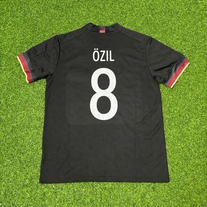 Mesut Özil #8 Germany Black Retro Football Jersey Paradise Edition
