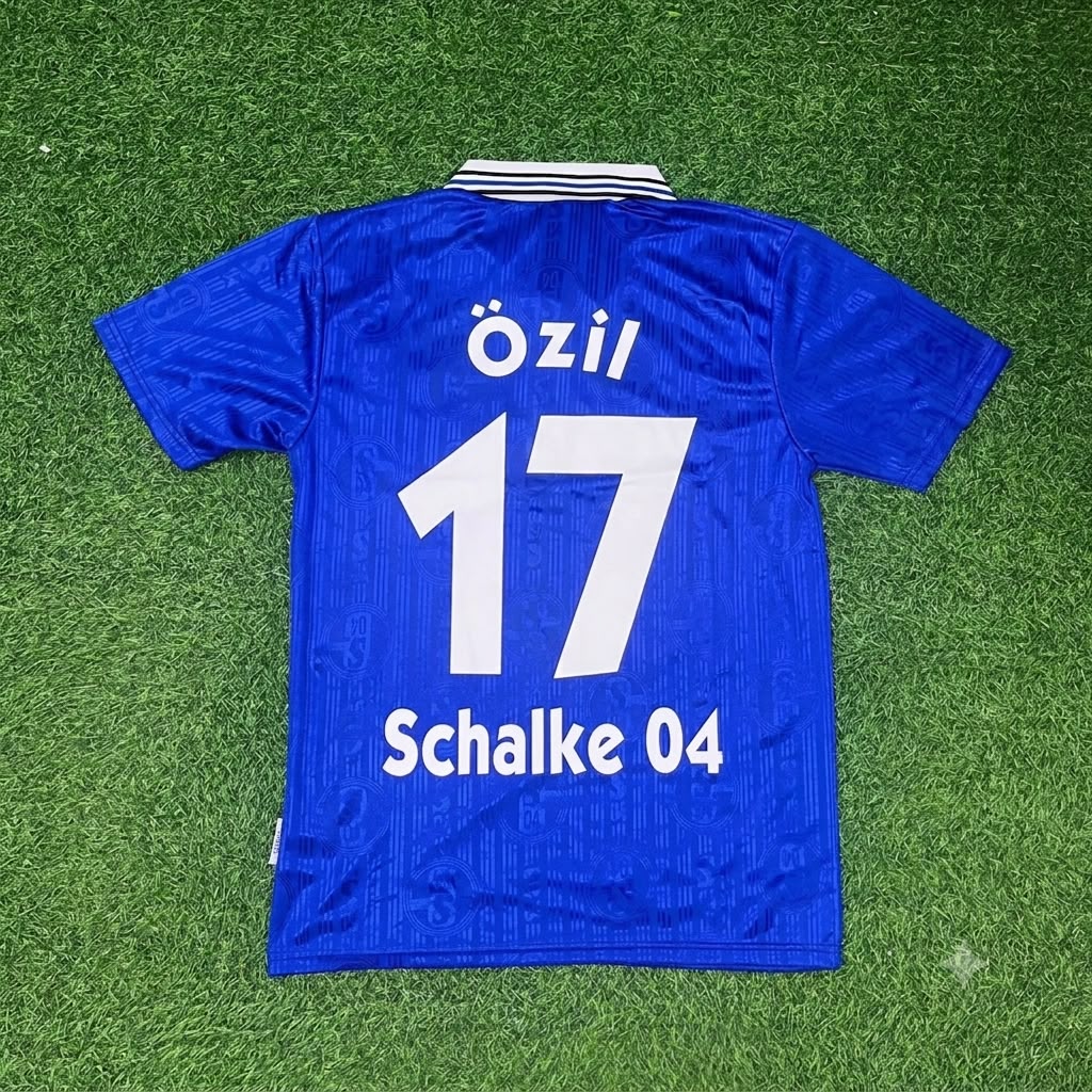 Mesut Özil Schalke 04 Heim Retro Fußballtrikot Jersey