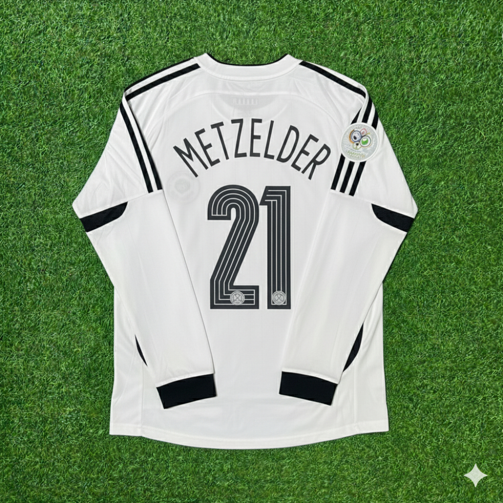Germany World Cup 2006 Christoph Metzelder Long Sleeve White Football Jersey