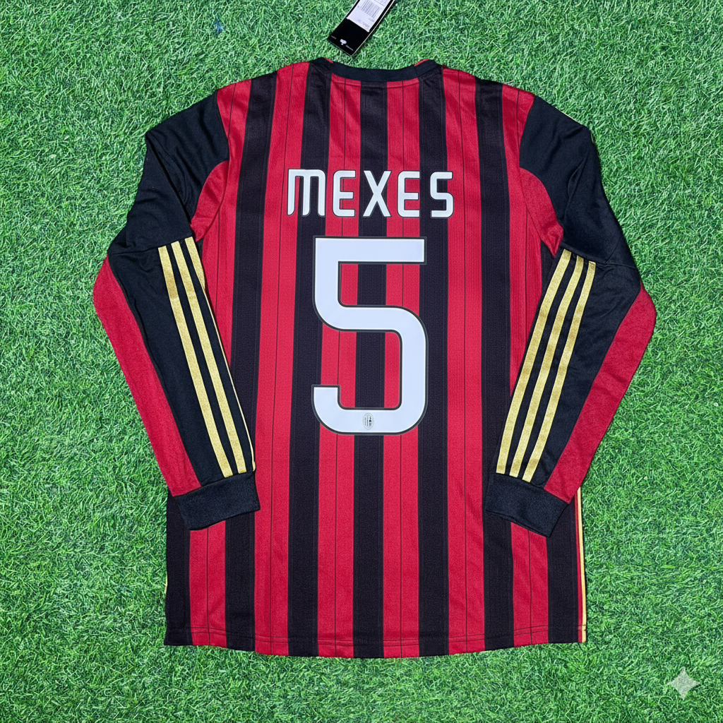 Philippe Mexes AC Milan 2013/14 Long Sleeve Home Retro Football Jersey Collection