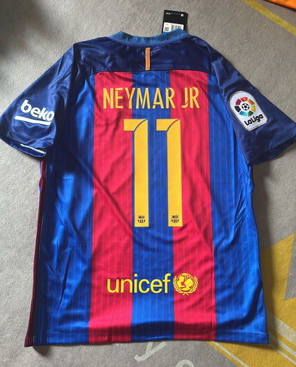 FC Barcelona Neymar Jr 11 – 2016/17 Home Retro Football Jersey
