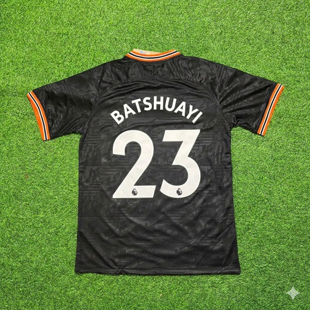 Michy Batshuayi 23- Chelsea 2019/2020 Away Black Retro Football Jersey Collection