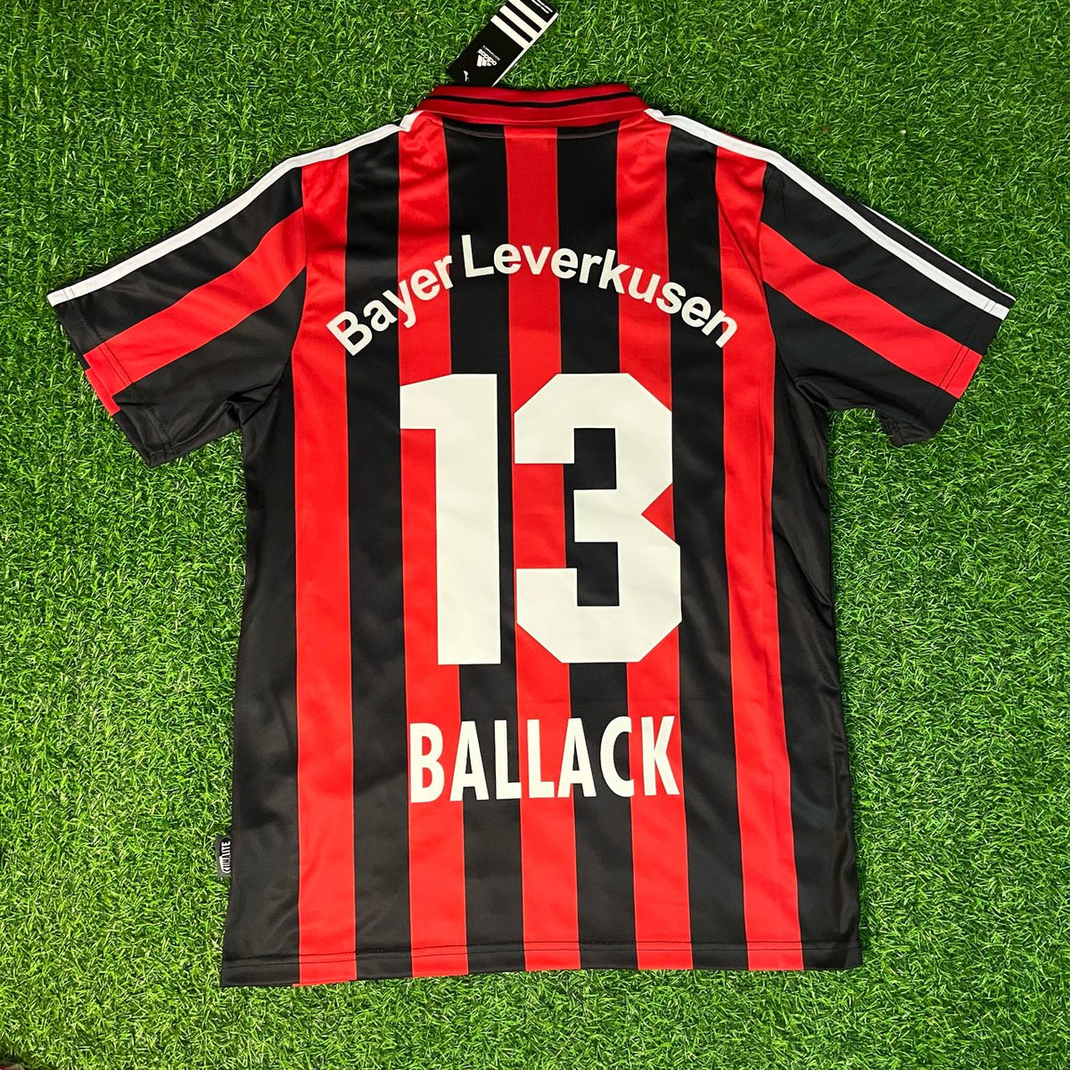 Michael Ballack Bayer 04 2001 2002 Home Retro Heimtrikot Football Jersey