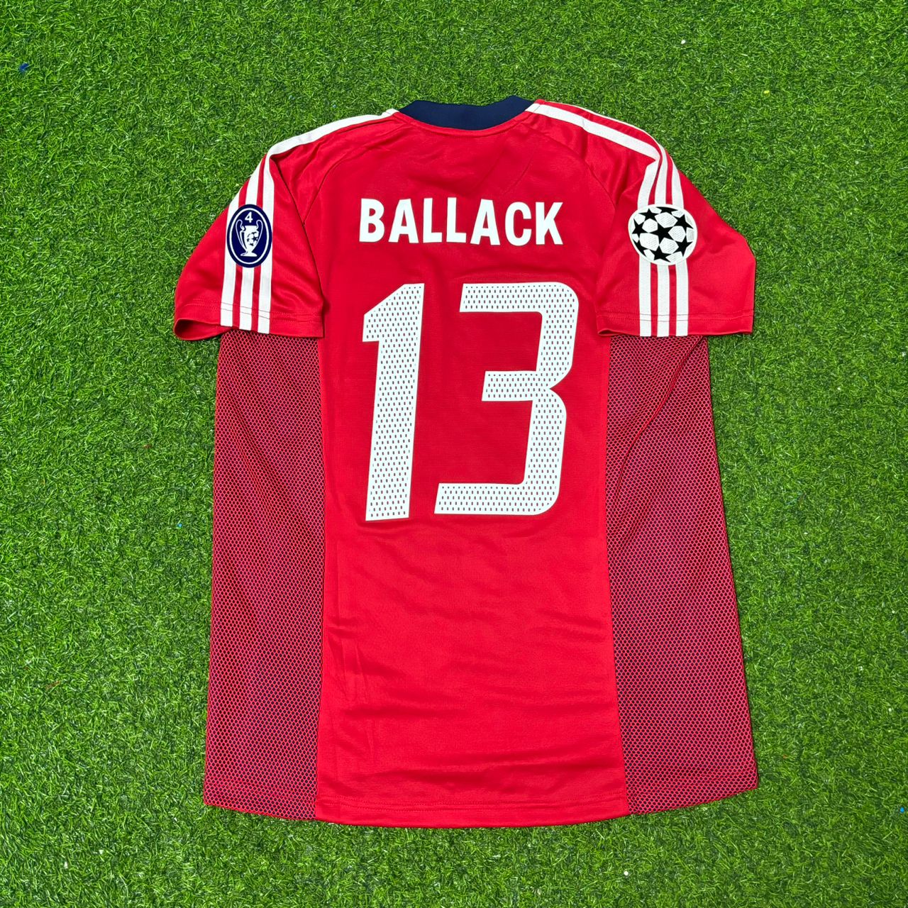 Michael Ballack Bayern München 2002-2003 Home Red Retro Football Jersey Kit