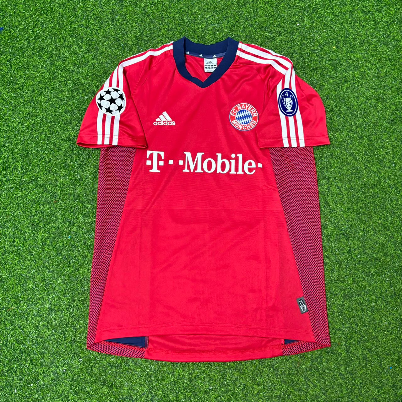 Michael Ballack Bayern München 2002-2003 Home Red Retro Football Jersey Kit