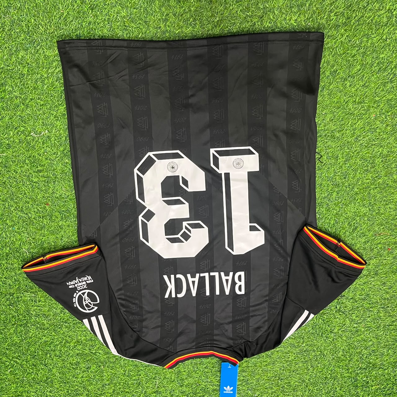 Germany World Cup 2002 Michael Ballack Black Special Retro Football Jersey
