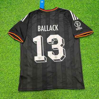 Germany World Cup 2002 Michael Ballack Black Special Retro Football Jersey