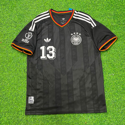 Germany World Cup 2002 Michael Ballack Black Special Retro Football Jersey