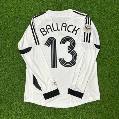 Germany World Cup 2006 Michael Ballack Long Sleeve White Football Jersey
