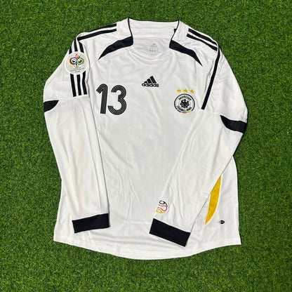 Germany World Cup 2006 Michael Ballack Long Sleeve White Football Jersey