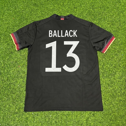 Michael Ballack #13 Germany Black Retro Football Jersey Paradise Edition
