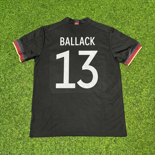 Michael Ballack #13 Germany Black Retro Football Jersey Paradise Edition