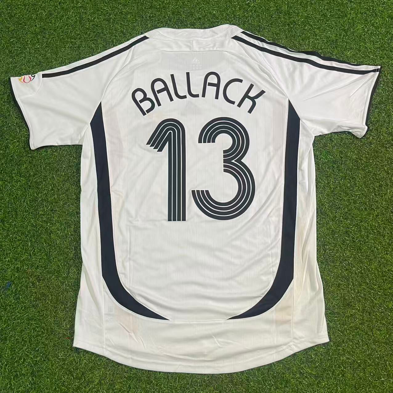 Germany World Cup 2006 Michael Ballack Deutschland White Retro Football Jersey