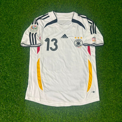 Germany World Cup 2006 Michael Ballack Deutschland White Retro Football Jersey