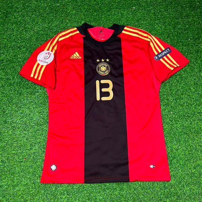 Germany EURO 2008 Michael Ballack Away Red Retro Football Jersey Kit